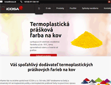 Tablet Screenshot of icosa.sk
